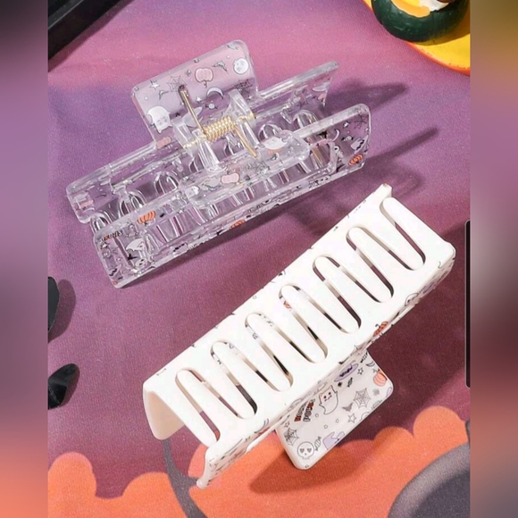 NEW Halloween Hair Claw Clips Set of 2 - Picture 2 of 3